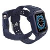 Pasek z etui ochronnym Protect Strap Band do Apple Watch 42 / 44 / 45 mm opaska obudowa pancerna - niebieski